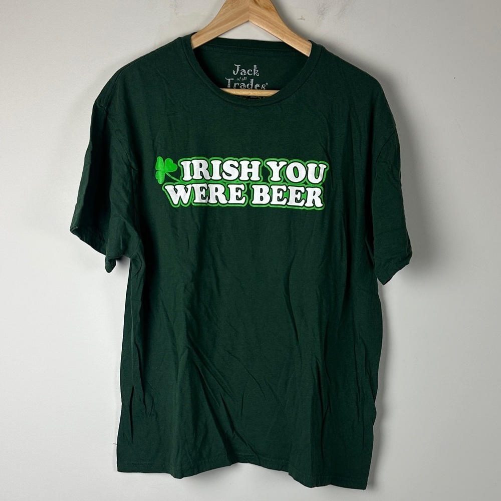 Jack of All Trades Irish Green Graphic Tee - Size XL